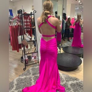 Elegant Pink Evening Gown